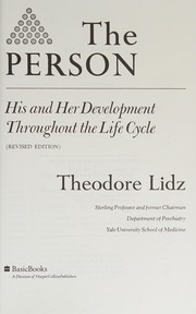 Cover of: The Person by Theodore Lidz
