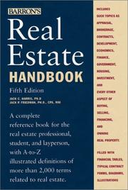 Cover of: Real Estate Handbook by Jack C., Phd Harris, Jack P., Phd Friedman