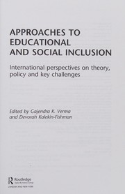 Cover of: Approaches to Educational and Social Inclusion: International Perspectives on Theory, Policy and Key Challenges