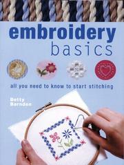 Cover of: Embroidery Basics by Betty Barnden