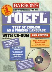 Cover of: How to Prepare for the Toefl Test by Pamela J. Sharpe