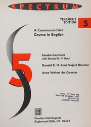 Cover of: Spectrum 5. by Sandra Costinett with Donald R. H. Byrd.