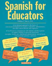 Cover of: Spanish for Educators (Book & 2 cassettes)