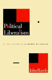 Cover of: Political liberalism