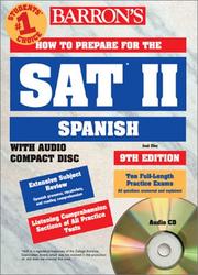 Cover of: How to Prepare for the SAT II Spanish with Compact Disc by Jose Diaz