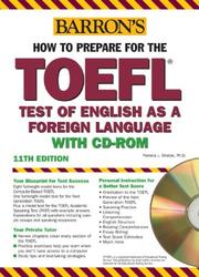 Cover of: How to Prepare for the TOEFL with CD-ROM