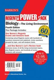 Cover of: Biology Regents Power Pack (Regents Power Packs) by G. Scott Hunter