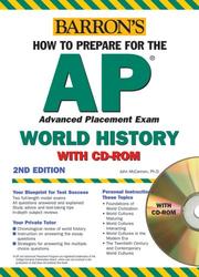 Cover of: How to Prepare for the AP World History with CD-ROM