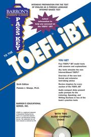 Cover of: Pass Key to the TOEFL iBT with Audio CDs by Pamela Sharpe Ph.D.