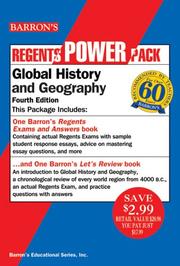 Cover of: Global History and Geography Power Pack (Regents Power Packs)