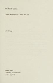Cover of: Works of game by John Sharp