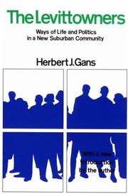 Cover of: The Levittowners by Gans, Herbert J.