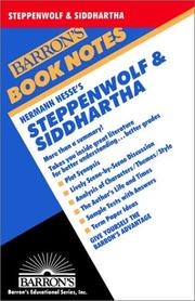 Cover of: Barron's Book Notes Hermann Hesse's Steppenwolf & Siddhartha by Ruth Goode