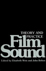 Cover of: Film sound by edited by Elisabeth Weis and John Belton.