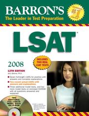 Cover of: Barron's LSAT 2008 with CD-ROM