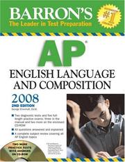 Cover of: Barron's AP English Language and Composition 2008 with CD-ROM