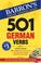 Cover of: 501 German Verbs with CD-ROM (501 Verb Series)