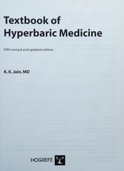Cover of: Textbook of hyperbaric medicine by K. K. Jain