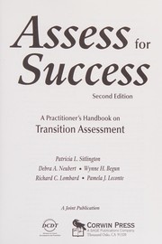 Cover of: Assess for success: a practicioner's handbook on transition assessment