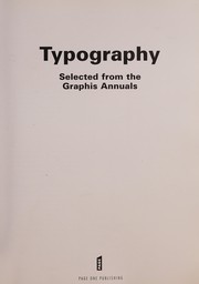 Cover of: Typography selected from the Graphis Annuals.