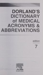 Cover of: Dorland's dictionary of medical acronyms & abbreviations