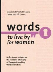 Cover of: Words to Live By for Women (Words to Live by (Bethany House))