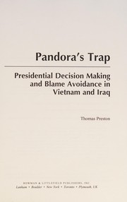 Cover of: Pandora's trap by Preston, Thomas
