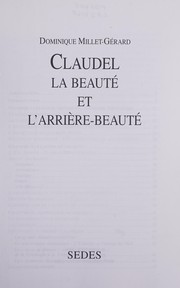 Cover of: Claudel by Dominique Millet-Gérard