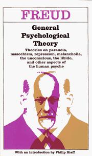 Cover of: Freud: General Psychological Theory
