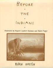 Cover of: Before the Indians
