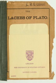 Cover of: The Laches of Plato