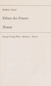 Cover of: Erben des Feuers.: Roman.