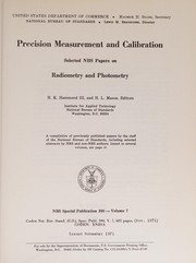 Cover of: Precision measurement and calibration: selected NBS papers.