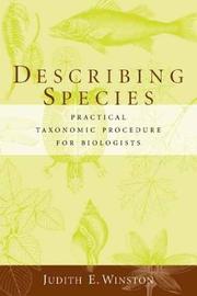 Cover of: Describing Species by Judith Winston, Judith Winston