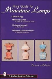 Price Guide for Miniature Lamps by Marjorie Hulsebus