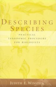 Describing Species by Judith Winston