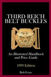 Cover of: Third Reich Belt Buckles by Bob Evans