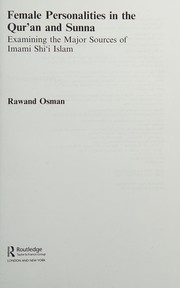 Cover of: Female personalities in the Qurʼan and Sunna by Rawand Osman
