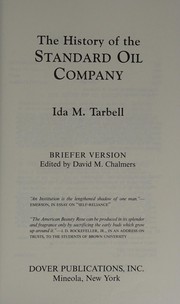 Cover of: The history of the Standard Oil Company