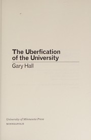 Cover of: Uberfication of the University