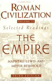 Cover of: Roman Civilization: Selected Readings, Vol. 2, The Empire