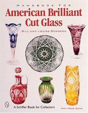 Cover of: Handbook for American Brilliant Cut Glass (Schiffer Book for Collectors with Price Guide)