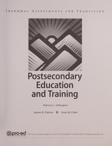 Postsecondary education and training by Patricia L. Sitlington