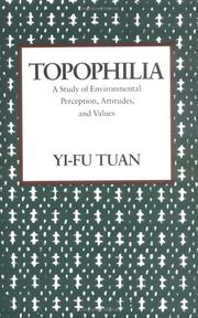 Cover of: Topophilia by Yi-fu Tuan