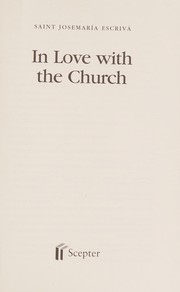 Cover of: In love with the church