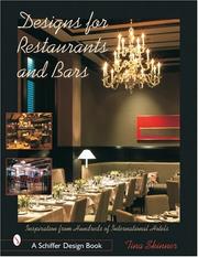 Cover of: Design for Restaurants and Bars Inspiration for 100s of International Hotels (Schiffer Design Book Series)