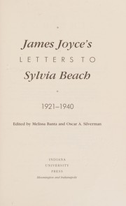 Cover of: James Joyce's letters to Sylvia Beach, 1921-1940