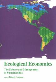 Cover of: Ecological Economics: The Science and Management of Sustainability