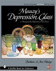 Cover of: Mauzy's Depression Glass by Barbara E. Mauzy, Jim Mauzy