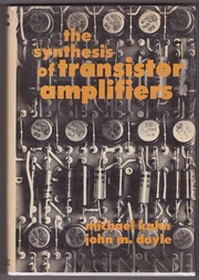 Cover of: The synthesis of transistor amplifiers